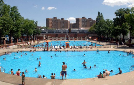 A public pool in NYC.